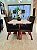 CONJUNTO MESA MARK 120X090 NOGUEIRA + 4 CADEIRAS MARK MODELO 25 MARROM - Imagem 3