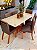 CONJUNTO MESA MARK 160X090 + 6 CADEIRAS MARK MODELO 32 CINZA - Imagem 5