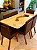 CONJUNTO MESA MARK 160X090 + 6 CADEIRAS MARK MODELO 32 MARROM - Imagem 4