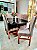 CONJUNTO MESA MARK 160X090 NOGUEIRA + 6 CADEIRAS MODELO 18 CINZA - Imagem 3
