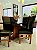 CONJUNTO MESA MARK 160X090 NOGUEIRA + 6 CADEIRAS MODELO 18 MARROM - Imagem 7