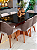 CONJUNTO MESA MARK 160X090 + 6 CADEIRAS MARK MODELO 30 CINZA - Imagem 4
