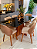 CONJUNTO MESA MARK 160X090 + 6 CADEIRAS MARK MODELO 30 CREME - Imagem 2