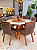 CONJUNTO MESA MARK REDONDA 130M + 6 CADEIRAS MARK MODELO 32 CINZA + PRATO GIRATORIO - Imagem 2