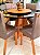 CONJUNTO MESA MARK REDONDA 130M + 6 CADEIRAS MARK MODELO 32 CINZA + PRATO GIRATORIO - Imagem 5