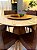 CONJUNTO MESA MARK REDONDA 130M + 6 CADEIRAS MARK MODELO 32 MARROM + PRATO GIRATORIO - Imagem 5