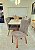 CONJUNTO MESA MARK 160X090 NOGUEIRA + 6 CADEIRAS MODELO 25 CINZA - Imagem 5