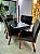 CONJUNTO MESA MARK 160X090 NOGUEIRA + 6 CADEIRAS MODELO 25 MARROM - Imagem 2