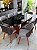 CONJUNTO MESA MARK 180X090 + 8 CADEIRAS MARK MODELO 30 CINZA - Imagem 1