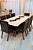 CONJUNTO MESA MARK 180X090 + 8 CADEIRAS MODELO MARK 32 MARROM - Imagem 2