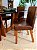 CONJUNTO MESA MARK 180X090 + 8 CADEIRAS MODELO MARK 32 MARROM - Imagem 5