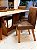 CONJUNTO MESA MARK 180X090 + 8 CADEIRAS MODELO MARK 32 MARROM - Imagem 3
