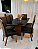 CONJUNTO MESA MARK 180X090 + 8 CADEIRAS MARK MODELO 25 MARROM - Imagem 4