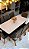 CONJUNTO MESA MARK 180X090 + 8 CADEIRAS MARK MODELO 25 MARROM - Imagem 5
