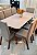 CONJUNTO MESA MARK 180X090 + 8 CADEIRAS MARK MODELO 25 CINZA - Imagem 6