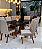 CONJUNTO MESA MARK 180X090 + 8 CADEIRAS MARK MODELO 25 CINZA - Imagem 4