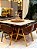 CONJUNTO MESA MARK 130X130 + 6 CADEIRAS AGATHA MARROM + PRATO GIRATÓRIO - Imagem 4
