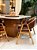 CONJUNTO MESA MARK 130X130 + 6 CADEIRAS AGATHA MARROM + PRATO GIRATÓRIO - Imagem 8