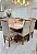 CONJUNTO MESA MARK 160X090 NOGUEIRA + 6 CADEIRAS MODELO 19 PALHA - Imagem 2