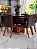 CONJUNTO MESA MARK 130X130 + 6 CADEIRAS MARK MODELO 32 CINZA + PRATO GIRATÓRIO - Imagem 2