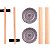 JG DE CERAMICA P/ SUSHI SAKAY C/ SUPORTE DE BAMBU PT 08PCS - Imagem 1