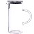JARRA DE VIDRO MIRAGE C/ TAMPA DE INOX 1 LT - Imagem 1