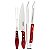 JG CHURRASCO INOX POLYWOOD VERMELHO 03 PCS - TRAMONTINA - GOMES - Imagem 4