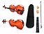 Violino Para Iniciantes Alta Qualidade Regulagem Cavalete Estandarte Ideal Ressonância Acabamento 4/4 3/4 1/2 1/8 1/16 - Imagem 6
