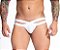 Jockstrap Com Elástico Frontal Duplo Aberto Branco - Imagem 1
