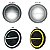 Kit 2 Farol Angel Eye 7 Polegadas Led Drl Seta Fusca Kombi - Imagem 2