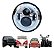 Farol Angel Eyes Cromado Led Fusca Kombi - Imagem 1