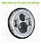 Kit 2 Farol Angel Eyes Cromado Led Fusca Kombi - Imagem 2