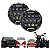 Kit 2 Farol Milha Super Led Moto 7 Polegada Angel Eye Drl - Imagem 1