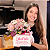 Caixa Doce Floral Personalizada com Chocolates + Flores - Imagem 1