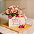 Caixa Doce Floral Personalizada com Chocolates + Flores - Imagem 2