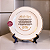 Prato Decorativo de Porcelana Personalizado com Foto, Nome e Mensagem - Imagem 1