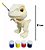 Dinossauro Didático Para Pintar Com Guache Acrilex Brinquedo - Imagem 3