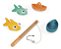 Jogo Pesca Banho Infantil Educativo Janod 5 Peças Magnéticas - Imagem 6