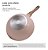 Panela Wok Rosa 28cm Indução Alum. Cerâmico 4mm Style Cook - Imagem 4
