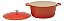 Panela Caçarola Alta 28cm Cook&chef Laranja 4,5mm Mimo Style - Imagem 2