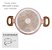 Panela Caçarola Rosa 20cm Indução Cerâmico 4mm Style Cook - Imagem 7