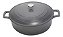 Panela Caçarola Baixa 28cm Cook&chef Cinza 4,5mmmimo Style - Imagem 1