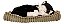 Gato Pelucia Respira Black White Shorthair Perfect Petzzz - Imagem 4