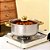 Conjunto 6 Panelas Aço Inox Prateado Com Cabo Dourado - Imagem 3