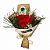 Buquê de 5 Rosas Love Red - Imagem 1