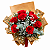 Buquê de 8 Rosas Love Red - Imagem 1