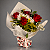 Buquê com 4 Rosas Love Red e Astromélias - Imagem 2