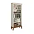 Estante de Madeira Maciça 4 Prateleiras Off White - Imagem 1