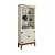 Estante de Madeira Maciça 2 Portas Off White - Imagem 1