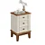 Mesa de Cabeceira 3 Gavetas Off White - Imagem 1
